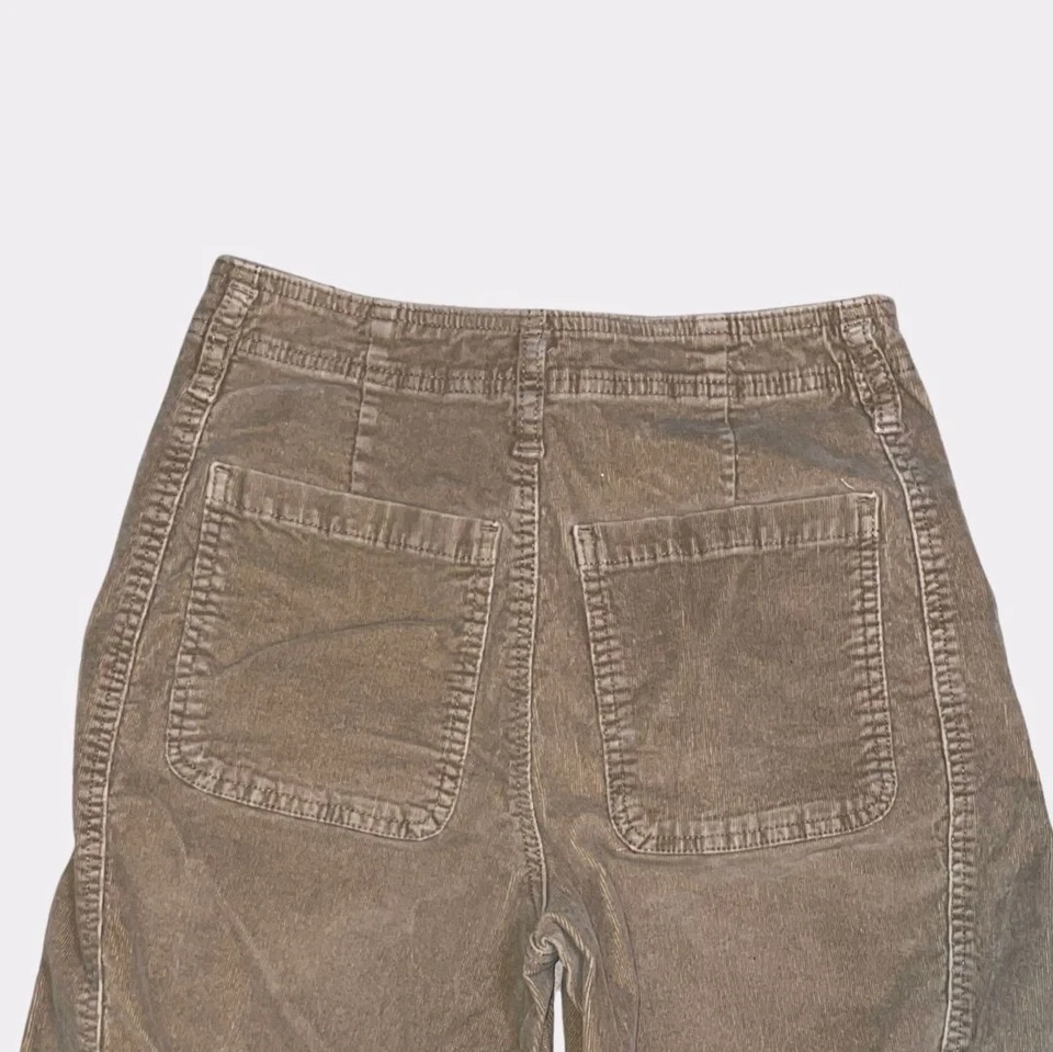 Tan/Beige High Waist Wide leg Corduroy pants - Image 4 of 4