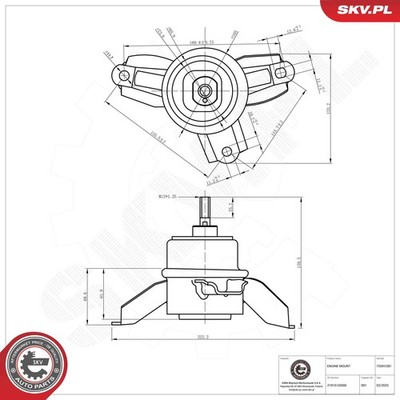 ESEN Flangia Refrigerante / Termostato SKV 20skv600 Per BMW E36, E34, Z3 (110kW, 125kW, 141kW)