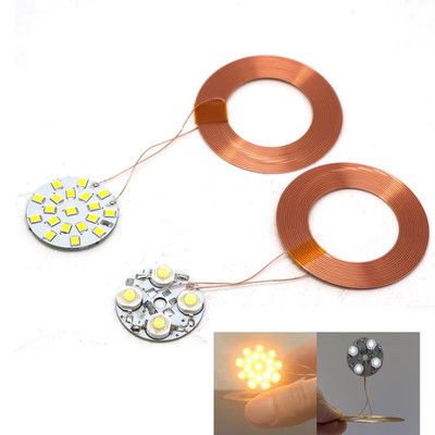 Wireless Coil Induction Receiver Light LED Lamp for Wireless Power Supply Transm
