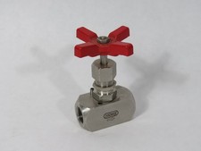 Hoke 2118F6Y Needle Valve 3/8" NPT 6000 psi 316 Stainless Steel SHELF WEAR NOP
