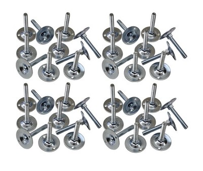 NEU 40x Fußteller M10 / H7 verz. für Regal Fußteil Fuß für Eden Tegometall ITAB*