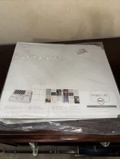 Becky Higgins Project Life 12x12  Scrapbook Album White D Ring Binder NEW