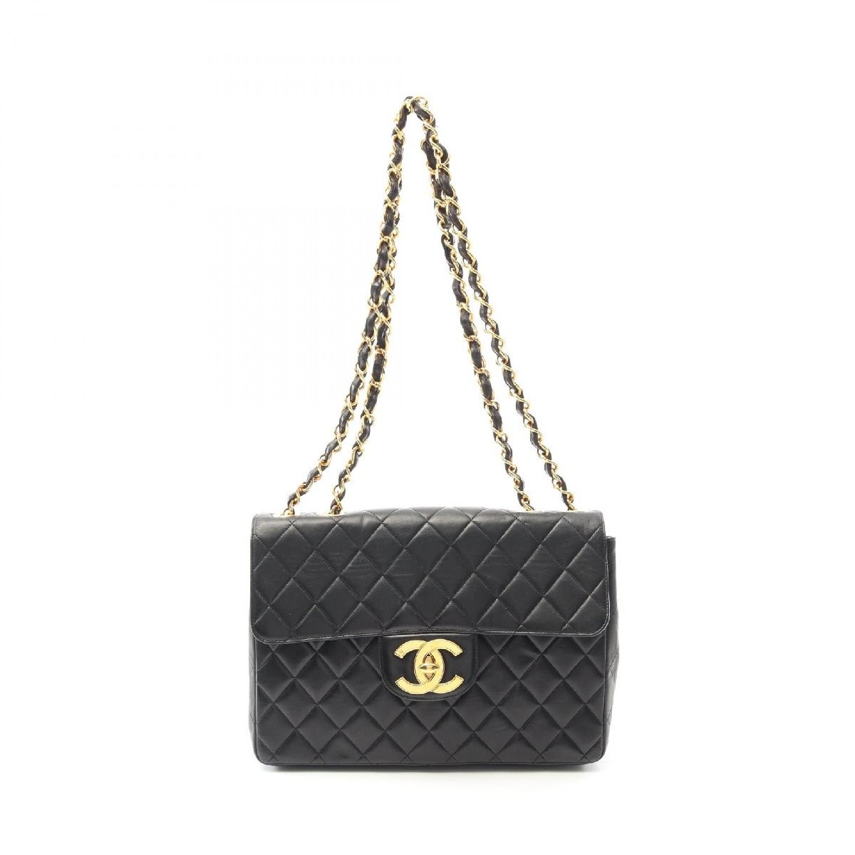 Chanel Matelasse 30 Single Flap  Lambskin Shoulder Bag 64589