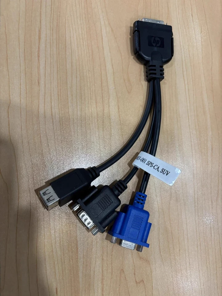 HP 409496-001 Local I/O SPS-CA SUV Diagnostic Cable 4 C7000 C3000 SPN:416003-001 - Image 3 of 4