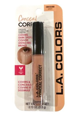 L.A. Colors NOS Conceal Correct CBCS388 Peach Covers Dark Spots Cruelty Free .13