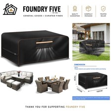 Air Vent Design Outdoor Furniture Cover - Waterproof Protection for Patio Set