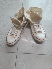 Converse Chuck Taylor All Star Shoes Womens 10.5 White Canvas High Top Classic