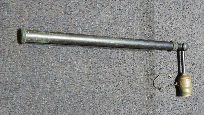 BRASS ADJUSTABLE ARM FOR TABLE LAMP # 7085