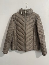 Michael Kors Women  s Beige/Gray Packable Down Fill Puffer Jacket - Small
