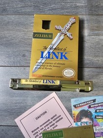 Zelda II: The Adventure of Link 2 Gold NES Nintendo CIB Complete 100% Original💥