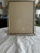Vintage 10.5X13.5 Gold Metallic Filigree Picture Frame Made In USA