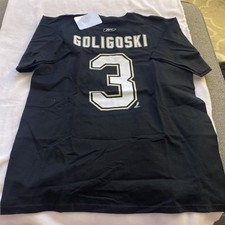 Pittsburgh Penguins NHL Hockey #3 Reebok Men Adult Medium Shirt M Alex Goligoski