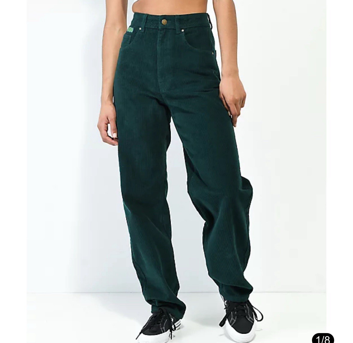 Empyre Tori Ponderosa Corduroy Skate Pants – Women’s Size 0 – Forest Green