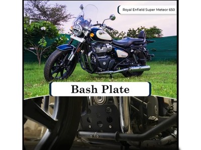 FIT FOR ROYAL ENFIELD SUPER METEOR 650 ''Bash Plate Sumpguard Black''
