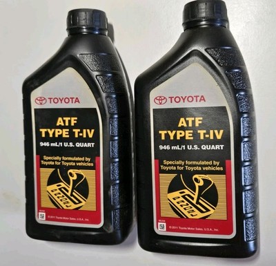 2 QTS ATF T-IV Automatic Transmission Fluid Oil For Toyota / Lexus