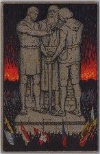 1915 Switzerland POSTER ART Postcard  We Want to Be a Single People of Brothers 