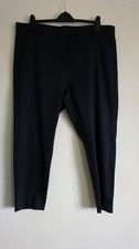 M&S Ankle Grazers The Mia Slim Work Pants Size 20 Navy Blue