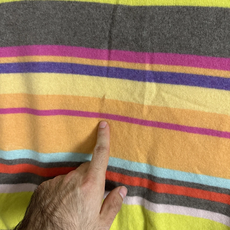 Joe Fresh Women's Size XL Stripped 100% Cashmere Sweater Vest - Image 3 of 4