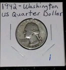 1942 25C Washington Quarter BU .9 Fineness Silver 1964 And Older!
