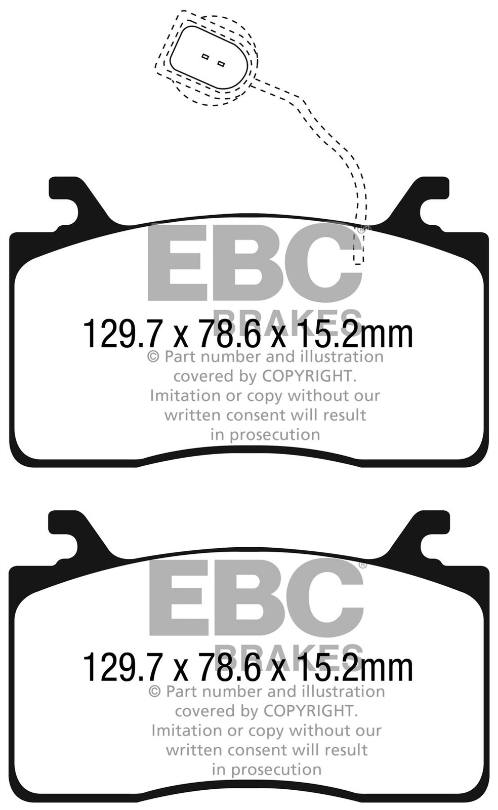 EBC PD03KF1548 HIGH PERFORMANCE BRAKE KIT Front