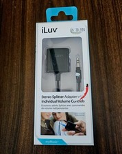 iLuv STEREO SPLITTER Adapter w individual Volume controls  *NIB*