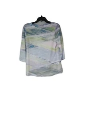 FDJ Multi Color 3/4 Knit Tee Shirt Small 1003-06