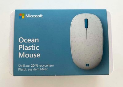 Microsoft Ocean Plastic Mouse Maus recycling Kunststoff beidhändig    NEU & OVP