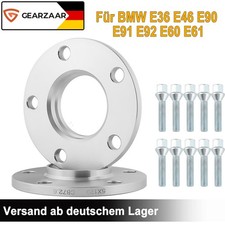 Spurverbreiterung Passt f�r BMW E90 E92 E60 E61 Silver 2x 10mm 5x120 �72,6 Alu