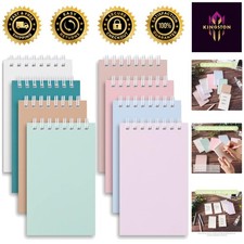 Colorful 3x5 Pocket Spiral Notebooks - Essential Mini Journals for Work  School