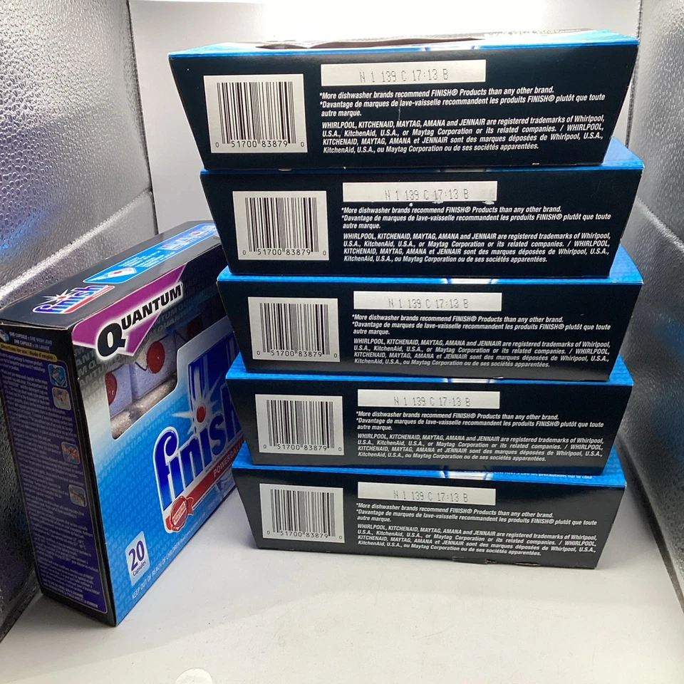 6 X Finish Quantum Powerball Dishwasher Detergent Tablets 20 ct (120 Total) - Bild 3 von 4