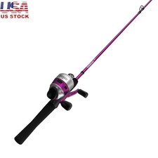 Spincast Fishing Combo Easy to Use Smooth S retrieves Panfish Bass Trout