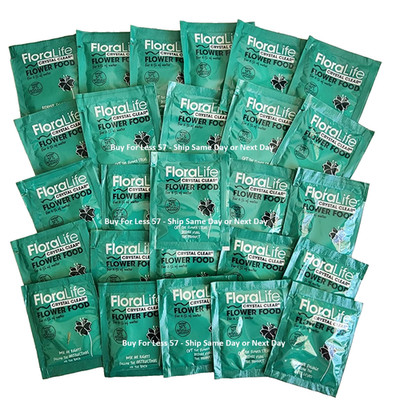 Cut Flower Food Floralife Crystal Clear 200 powdered packets 2.2 Lbs