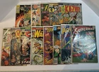 VINTAGE COMIC LOT 14 SUPERMAN FLASH WARLOCK IRON MAN MARVEL DC CONAN