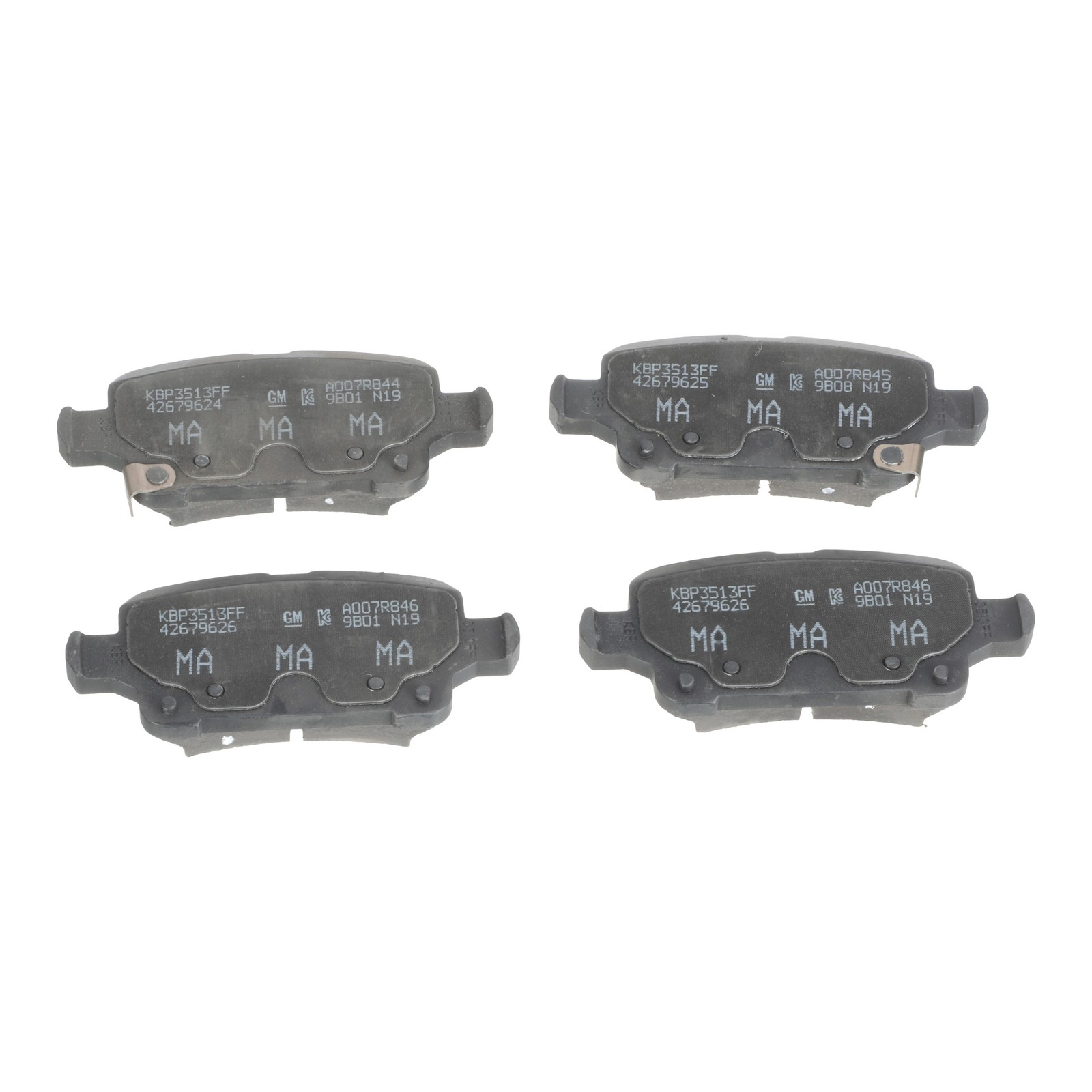 Pastillas de freno traseras para Chevrolet Bolt EV 2020 (P/N 42679627)