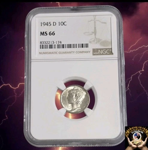 1945 D Mercury Dime NGC MS66  Full Luster Pulled From Storage 🔥