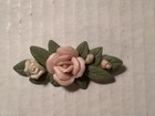 Vintage Avon Porcelain Yellow Petals Pin 1987 Flowers Pink Rose Brooch Jewelry — photo 9