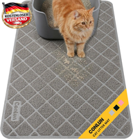Conlun Katzenklo Matte Katzenstreu Matte, 61 X 43 Cm Katzenklo Vorleger, Gitter