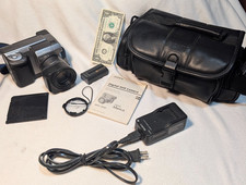 Sony Mavica MVC-FD91 Digital Camera - Black  Metallic silver BUNDLE