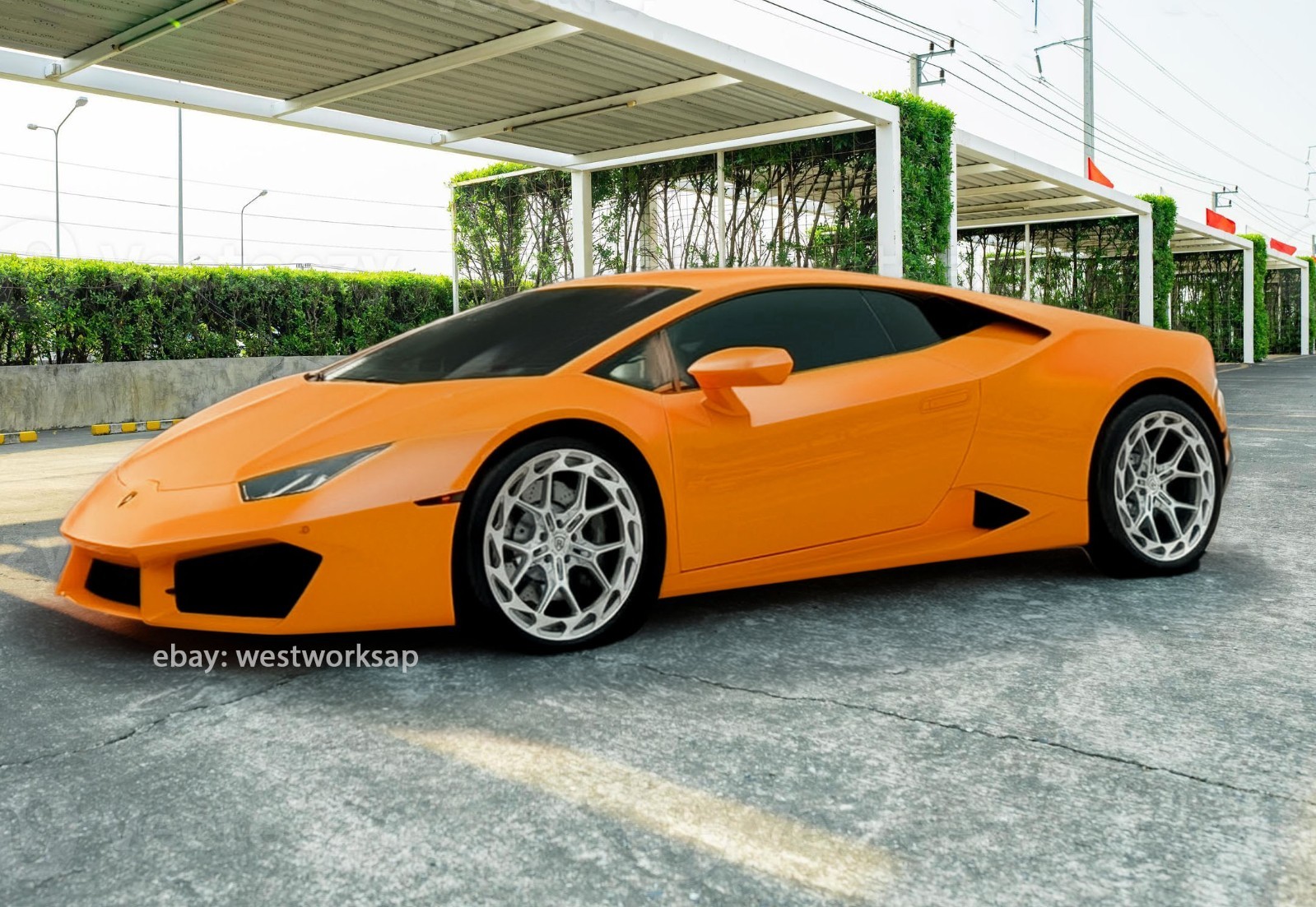 20” ROHANA RFX19 MACHINE SILVER WHEELS RIMS fit LAMBORGHINI HURACAN R8 20X9 & 11