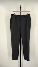 Quince Women Supersoft Fleece Joggers Black Pants M