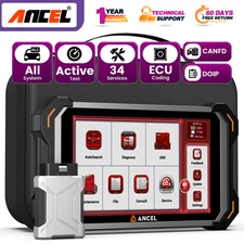 ANCEL DS600 BT Bidirectional ECU Coding OBD2 Scanner Full System Diagnostic Tool