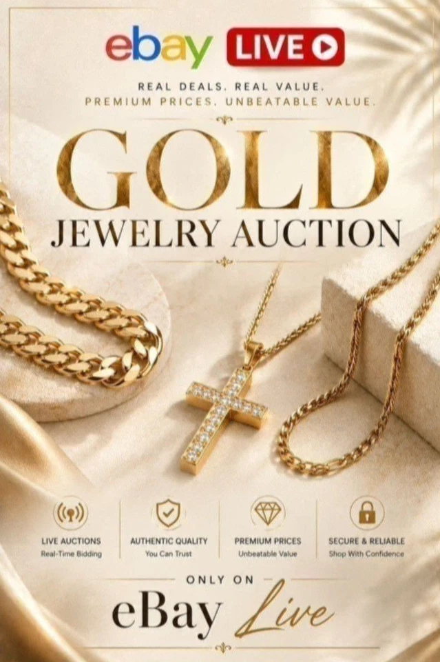 Gold, Silver, and Gold Bonded Jewelry Auction | Chains, Pendants & More