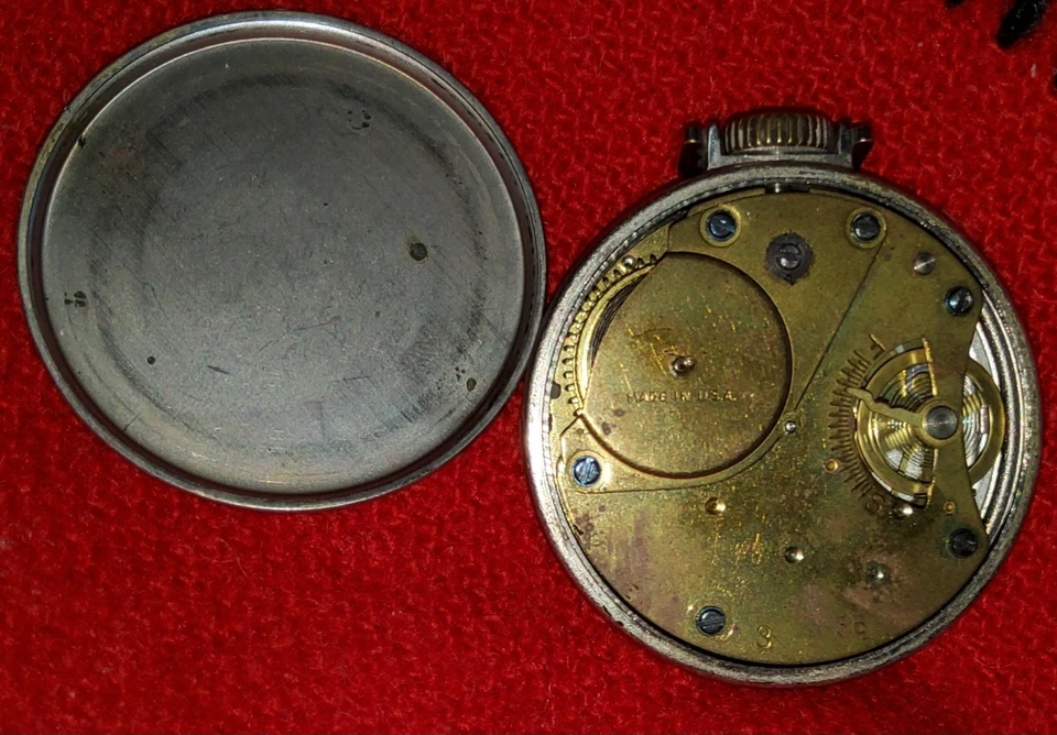 Antique Westclox Pocket Ben Wind Up Pocket Watch Vintage - Runs - Image 2 of 3