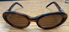Brighton ON BROADWAY Oval Designer Brown Tortoise Shell Sunglasses