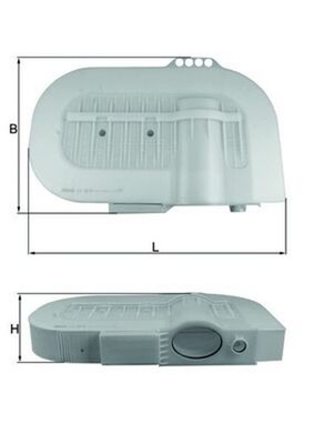 MAHLE Luftfilter LX 2810 Filtereinsatz für MAN TGL TGM KNECHT 1