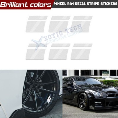 For 18-21 Inch Silver Conspicuity Wheels Hub Reflective Warning Stickers Decals
