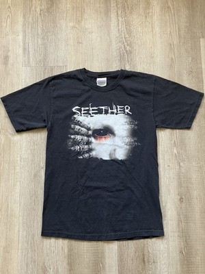 Seether Karma And Effect Y2K Black T Shirt Sz. S 17x25