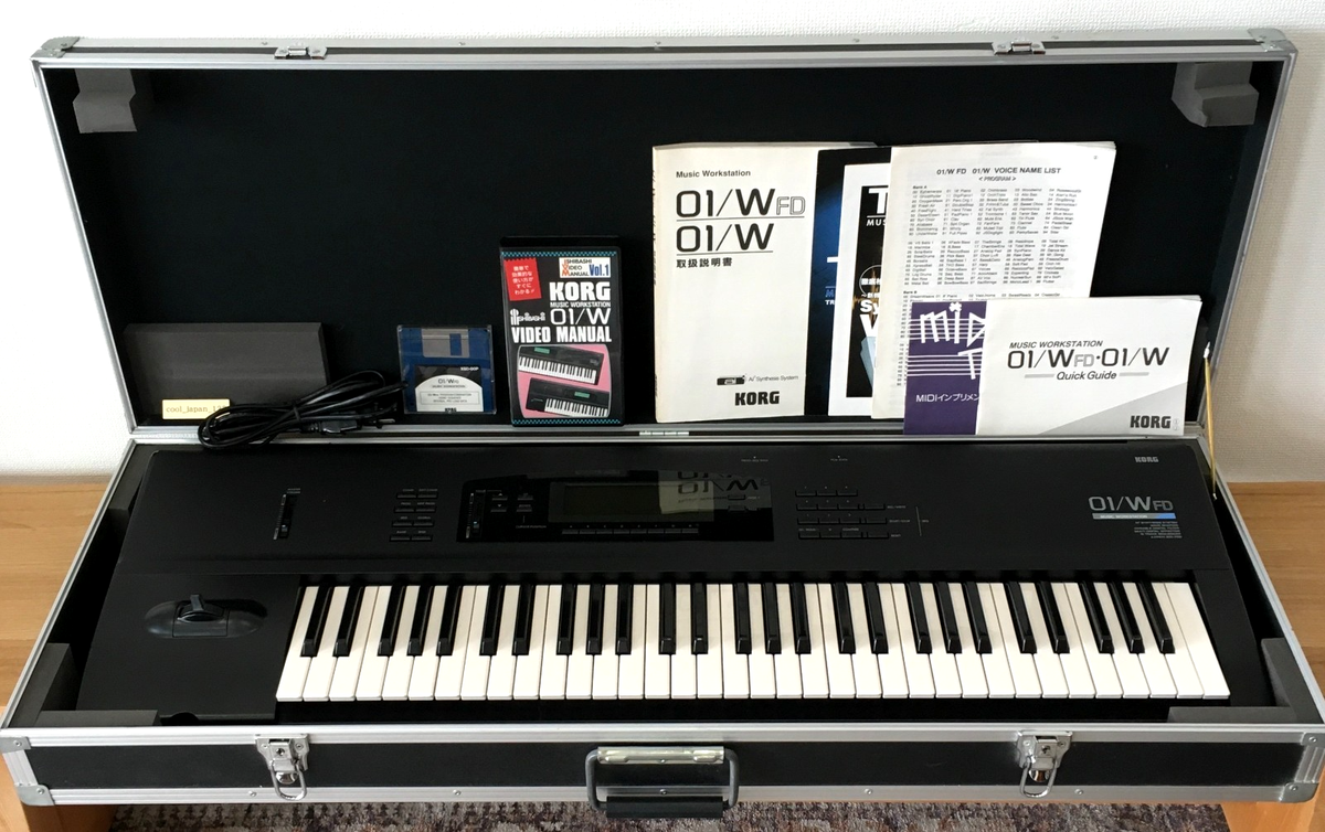 ☆美品 コルグ 01/W FD 61鍵 シンセサイザー ワークステーション Rare Korg 01/W FD 61-Key Synthesizer Music Workstation Serviced w