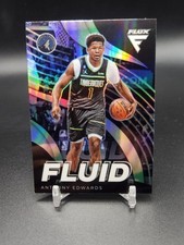 2022-23 Panini Flux Fluid Silver Prizm Insert Card #5 Anthony Edwards 
