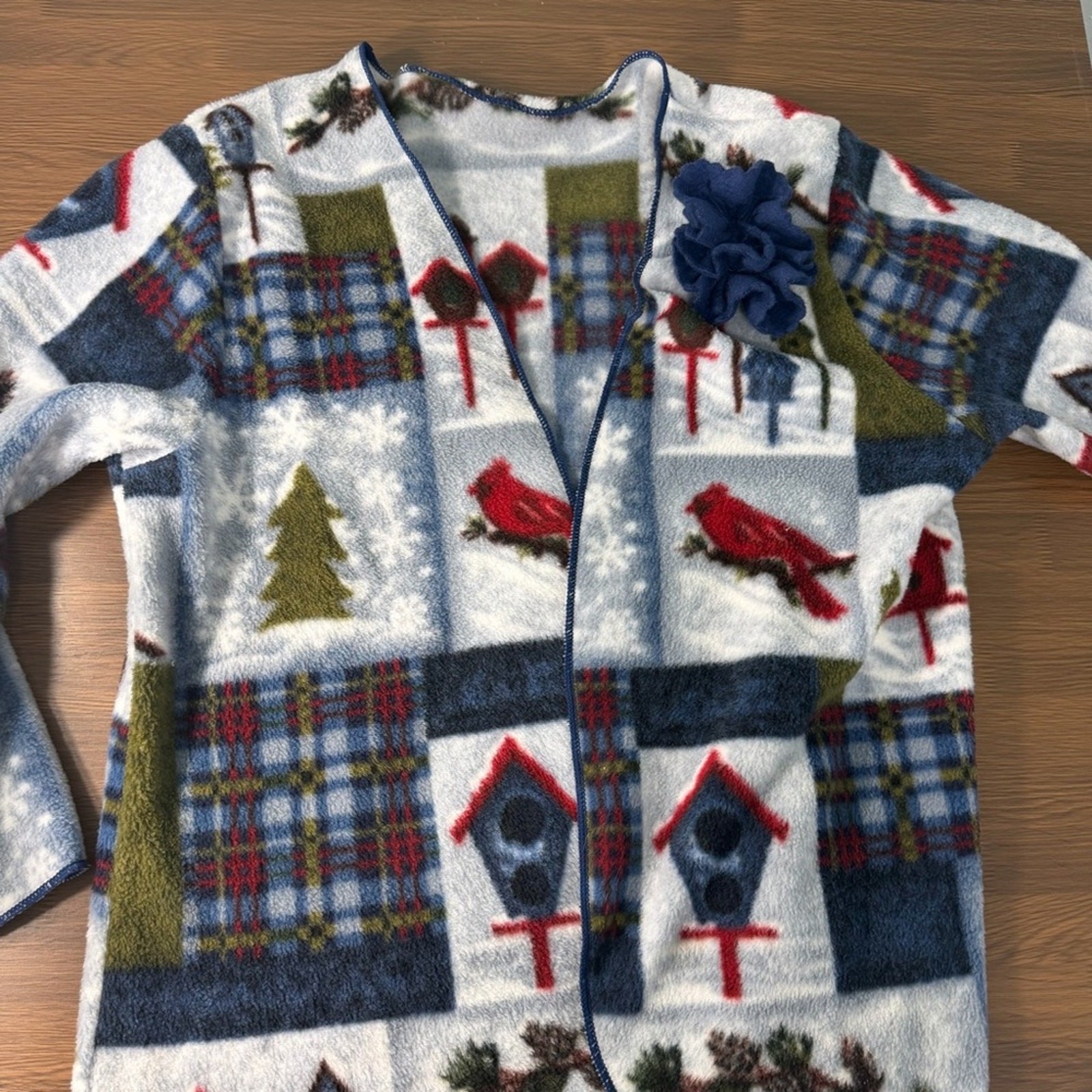 Women's Handmade Multicolor Winter Patterned Flee… - image 5